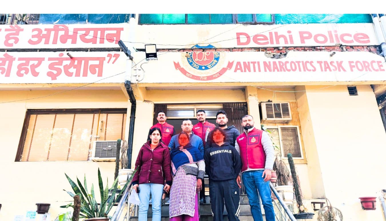 Drug Traffickers nabbed by ANTF, Delhi Police personnel 