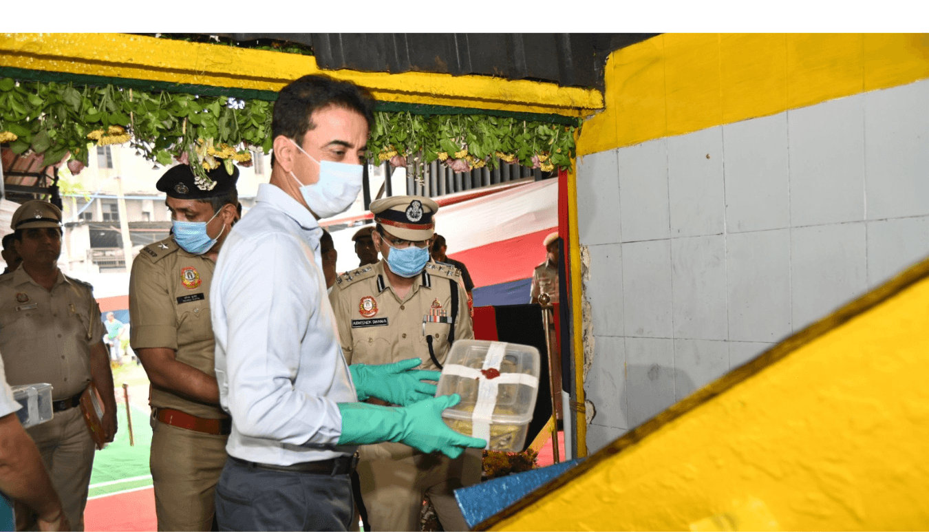 Drug Destruction By Spl CP (Crime) & Head, ANTF, Delhi Police, Sh. HGS  Dhaliwal